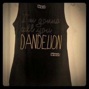 Black Orange is the New Black tank top